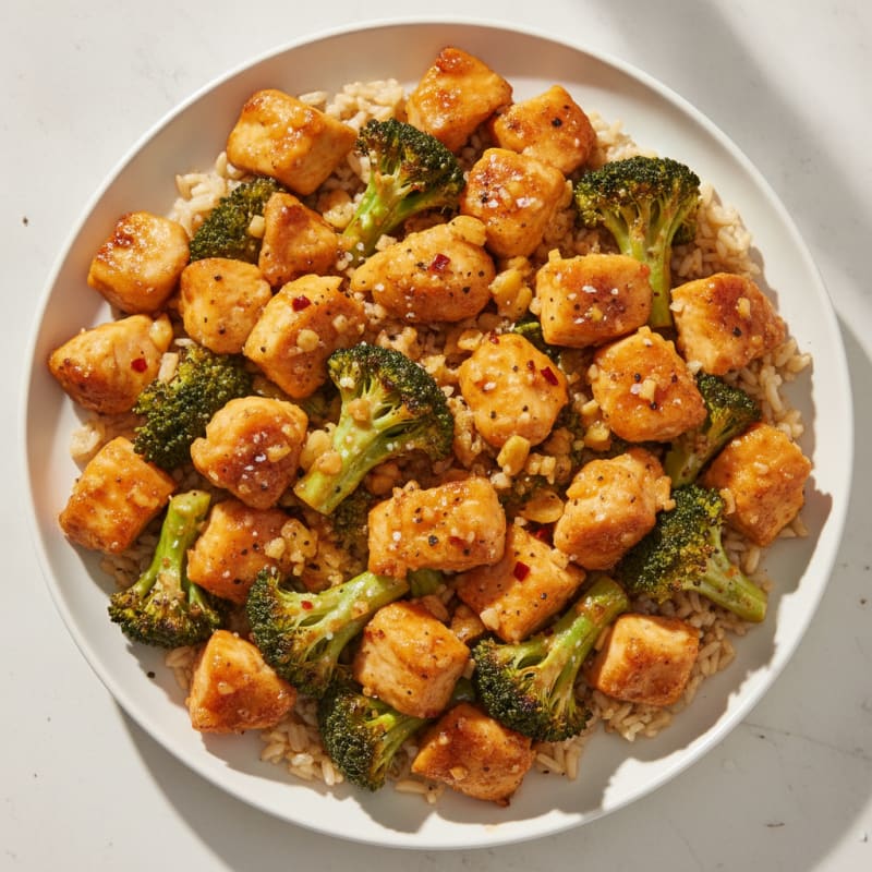 Baked Orange Chicken and Broccoli