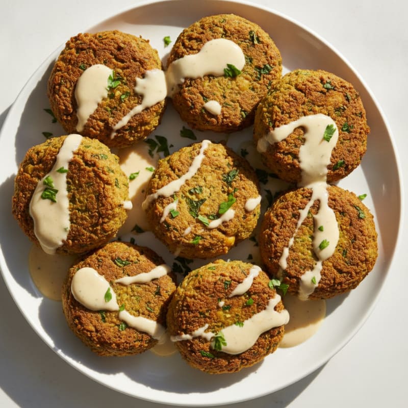 Crispy Falafel with Tahini