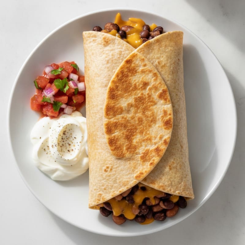 Hearty Bean and Cheese Burrito