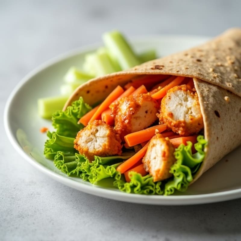 Healthy Buffalo Chicken Wrap