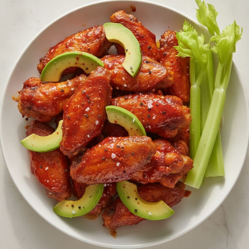 Spicy BBQ Glazed Chicken Wings