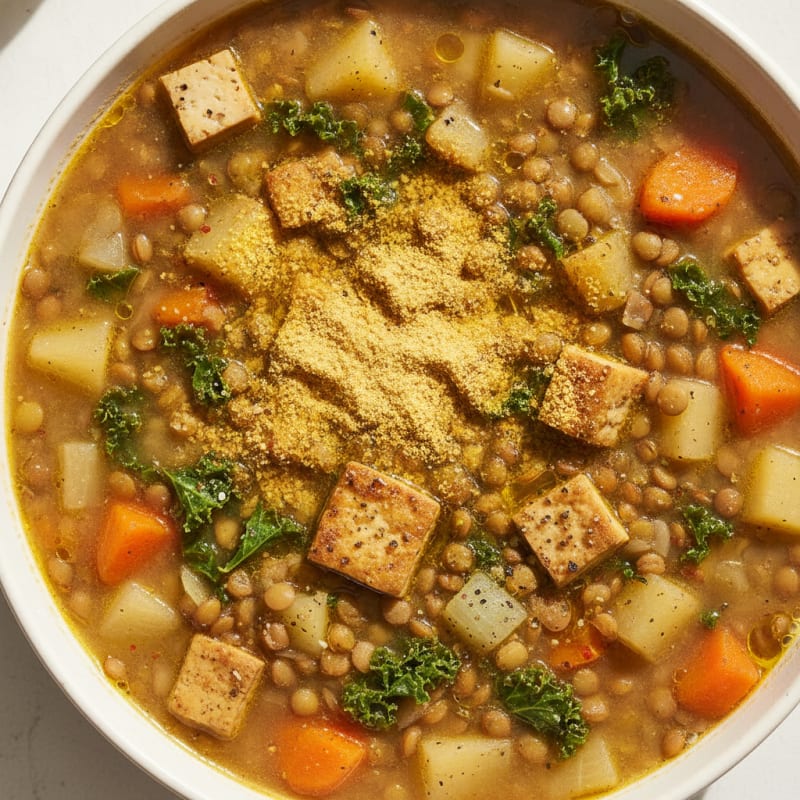 Hearty Lentil Soup with Root Vegetables