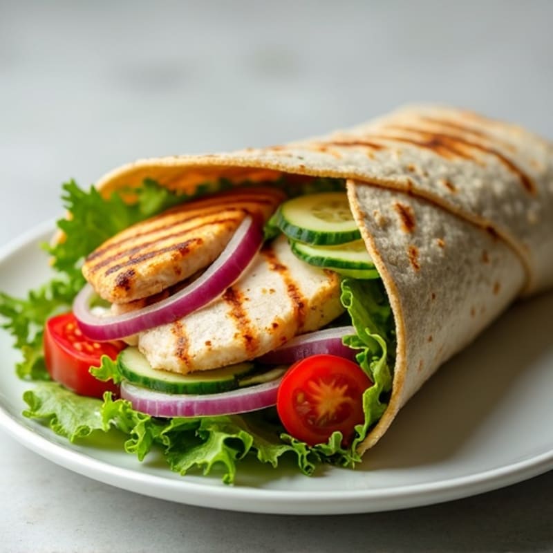 Grilled Chicken Fresh Veggie Wrap