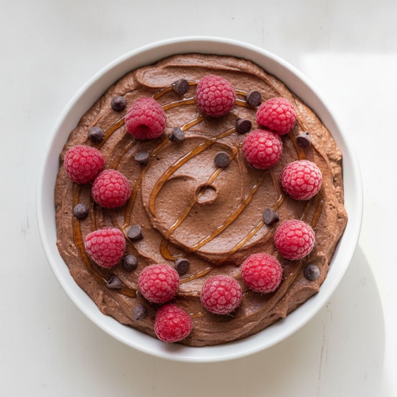Chocolate Protein Mousse with Silky Cottage Cheese