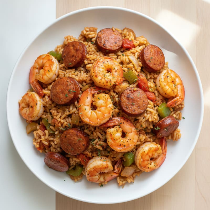 Creole Shrimp and Sausage Jambalaya