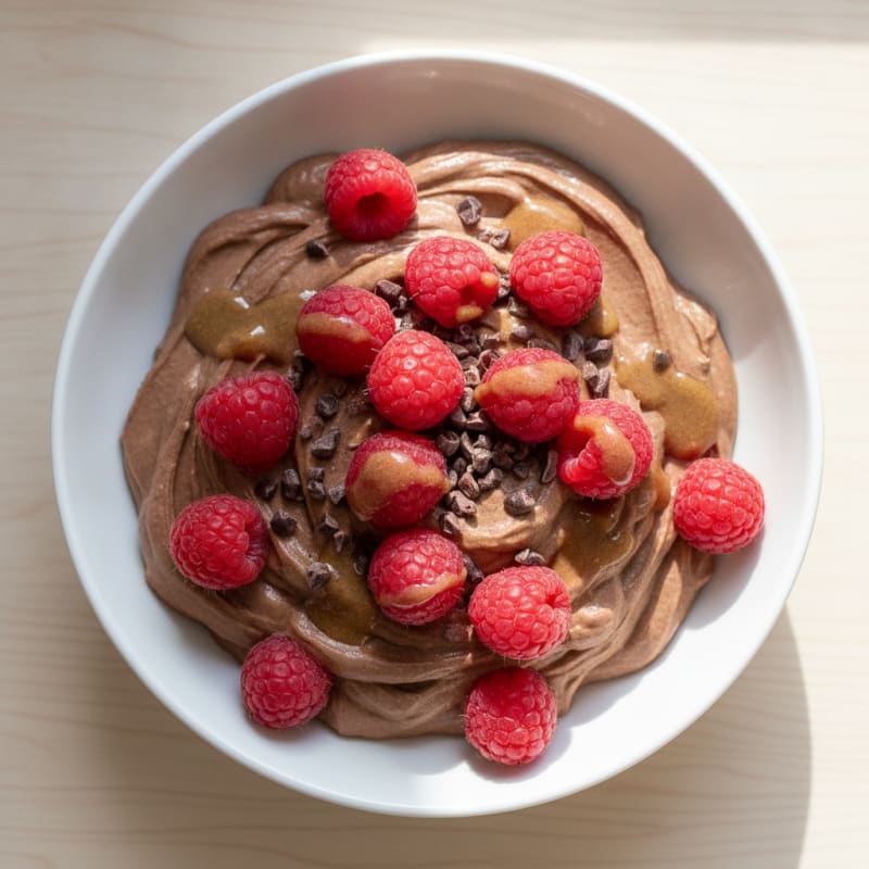 Beef Protein Pudding with Greek Yogurt and Berries