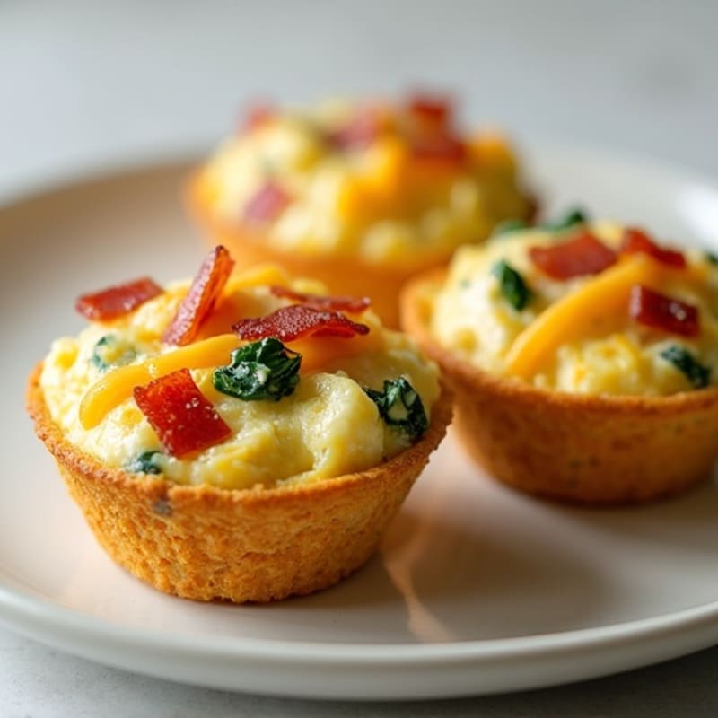 Fluffy Egg and Crispy Bacon Muffins
