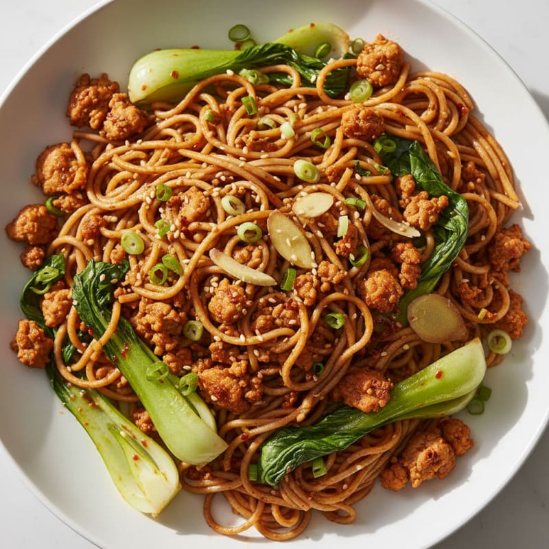 Spicy Chili-Garlic Dan Dan Noodles