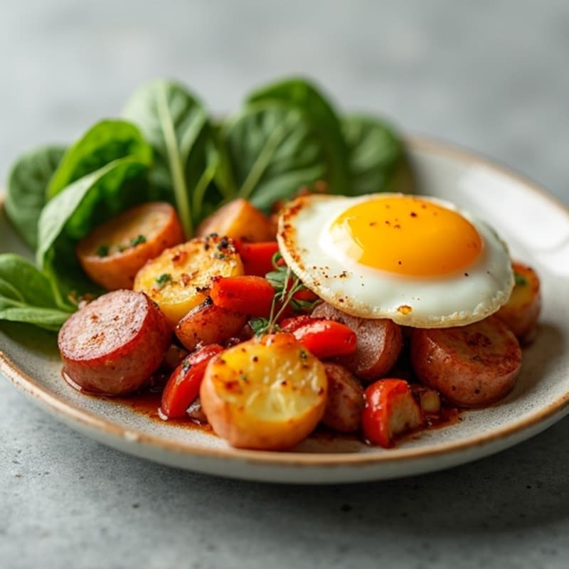 Lean Sausage and Roasted Potato Casserole
