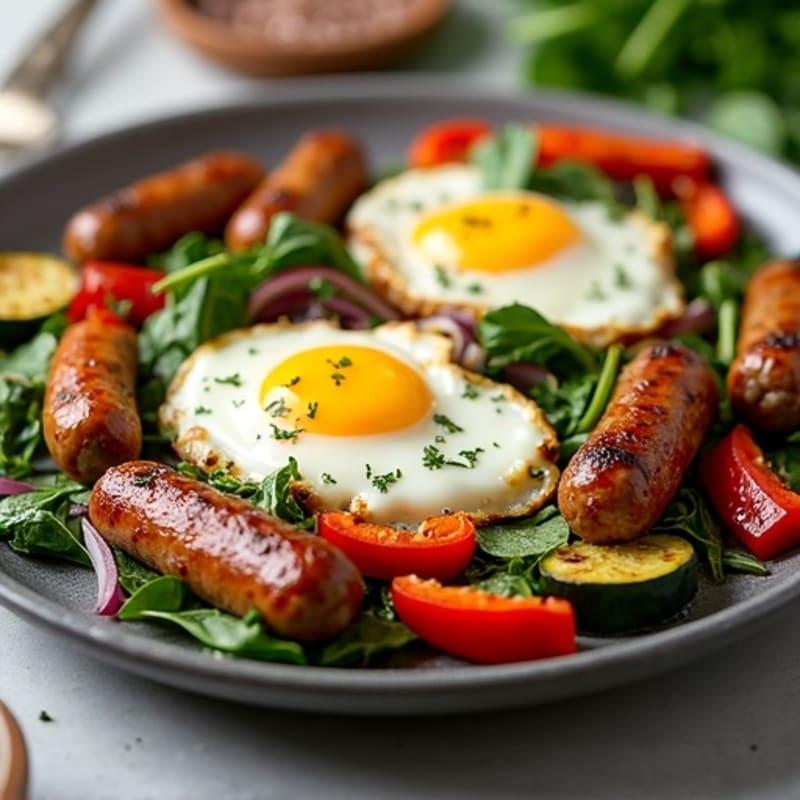 Sheet Pan Roasted Vegetable and Egg Bake