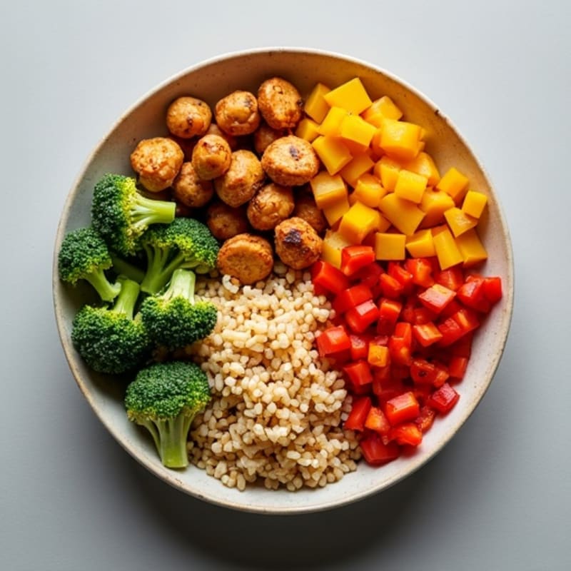 Crispy Roasted Chickpea and Vegetable Power Bowl