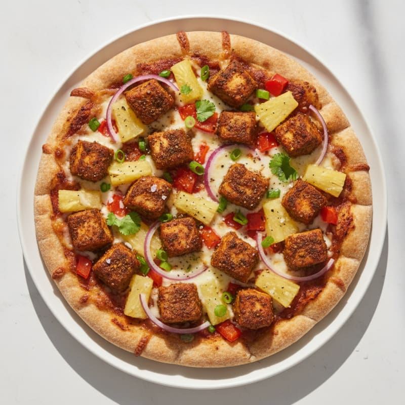 Jerk Chicken and Pineapple Pizza
