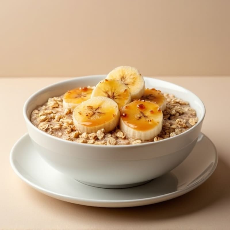 Caramelized Banana Protein Oatmeal