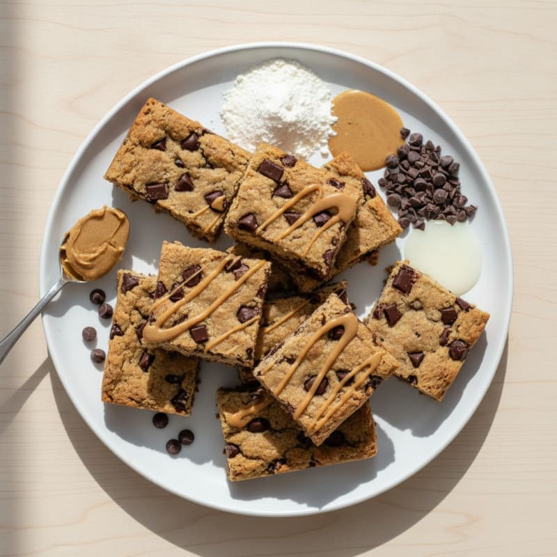 Soft Protein Cookie Dough Bars