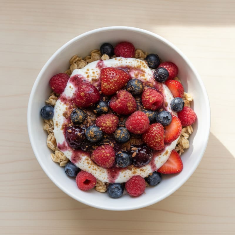 Berry Skyr Overnight Oats