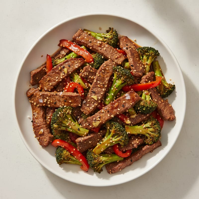 Sesame Beef and Broccoli Stir-Fry
