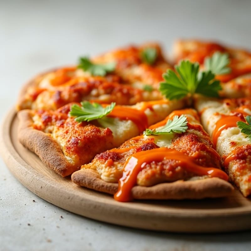Crispy Buffalo Chicken Pizza