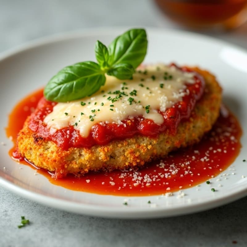 Crispy Baked Chicken Parmesan with Fresh Herbs