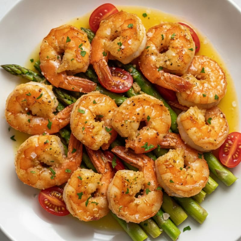 Garlic Butter Pan-Seared Prawns