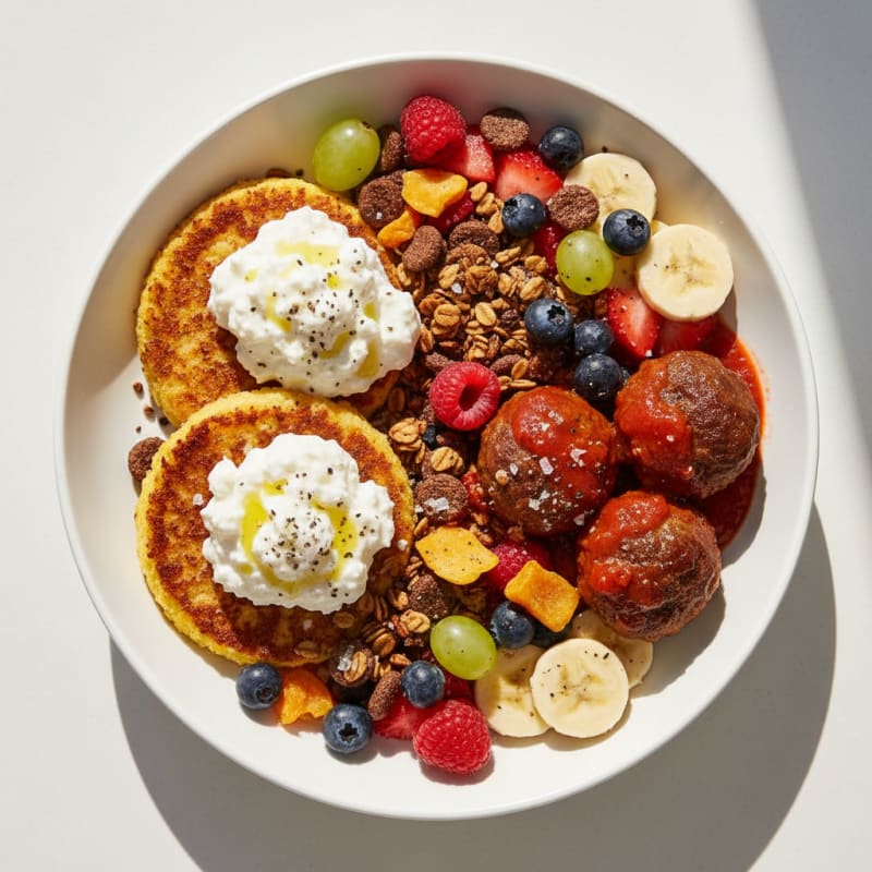 Tuna and Meatball Power Bowl