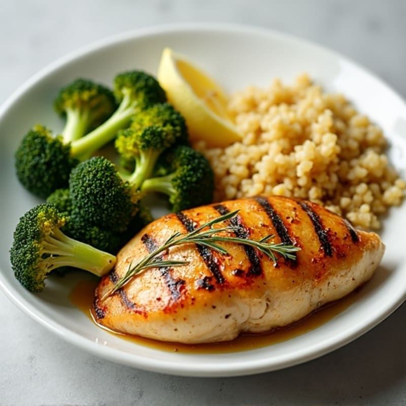 Lemon-Herb Roasted Chicken with Crispy Broccoli