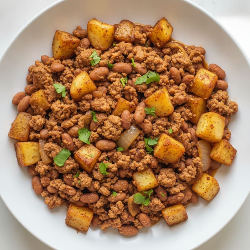 Ground Turkey and Pinto Bean Skillet