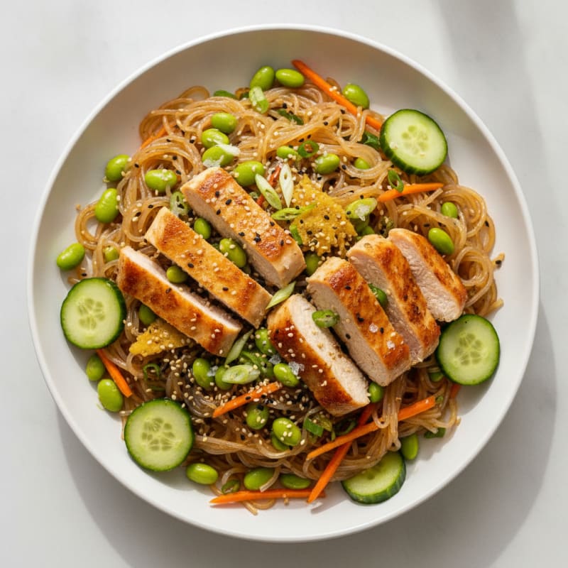 Sesame-Ginger Konjac Noodle Salad