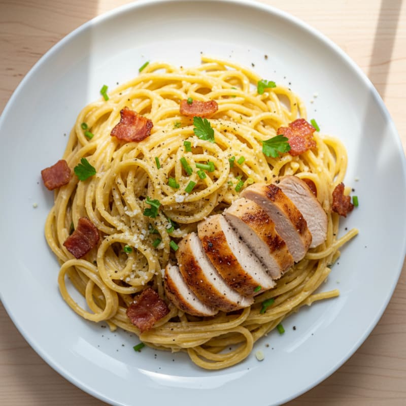 Classic Carbonara with Pancetta and Egg