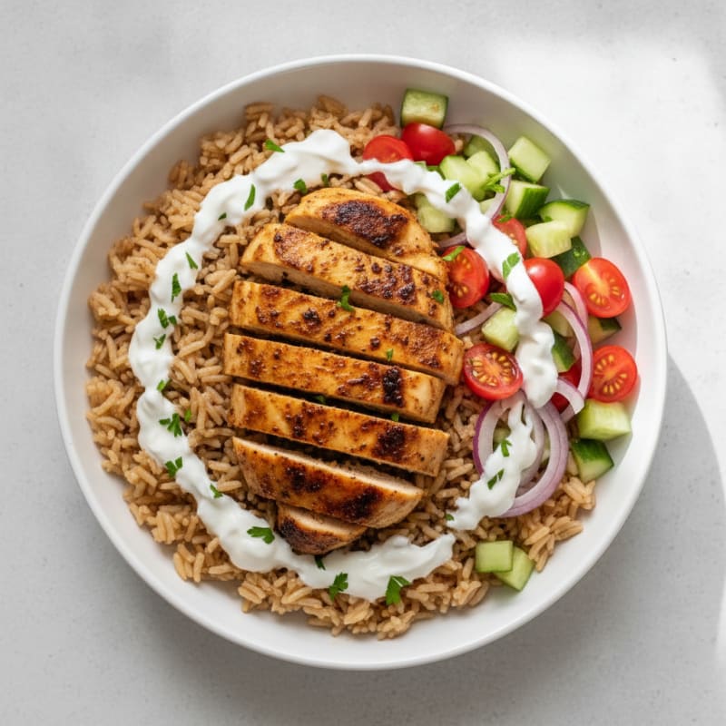 Chicken Shawarma Rice Bowl