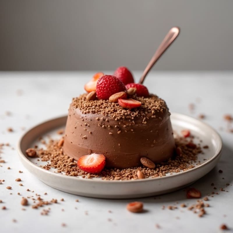 Chocolate Protein Mousse with Chia Seeds