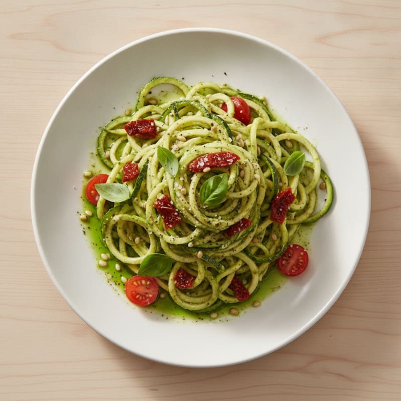 Vibrant Raw Vegan Zucchini Noodles