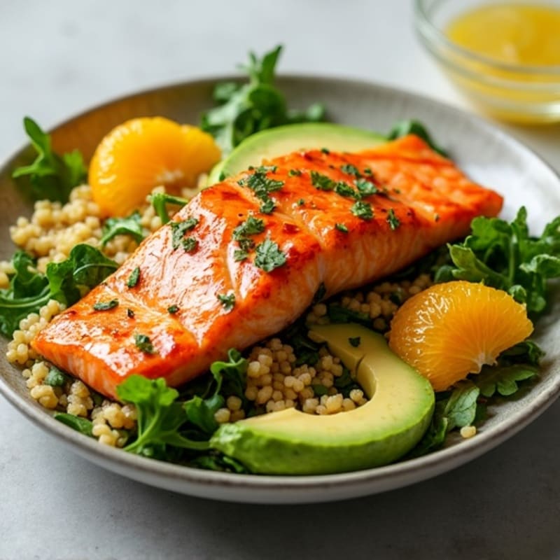 Citrus-Glazed Salmon Superfood Salad