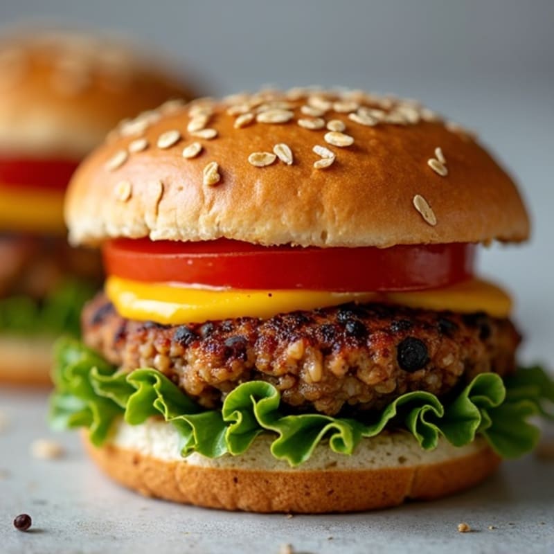 Smoky Southwest Black Bean Quinoa Burgers