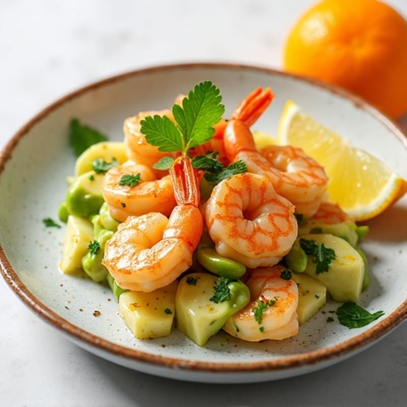 Fresh Citrus Marinated Shrimp with Creamy Avocado