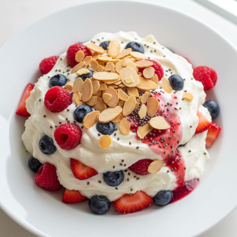 Creamy Greek Yogurt Protein Parfait with Mixed Berries