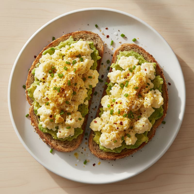 High-Protein Avocado and Egg Toast