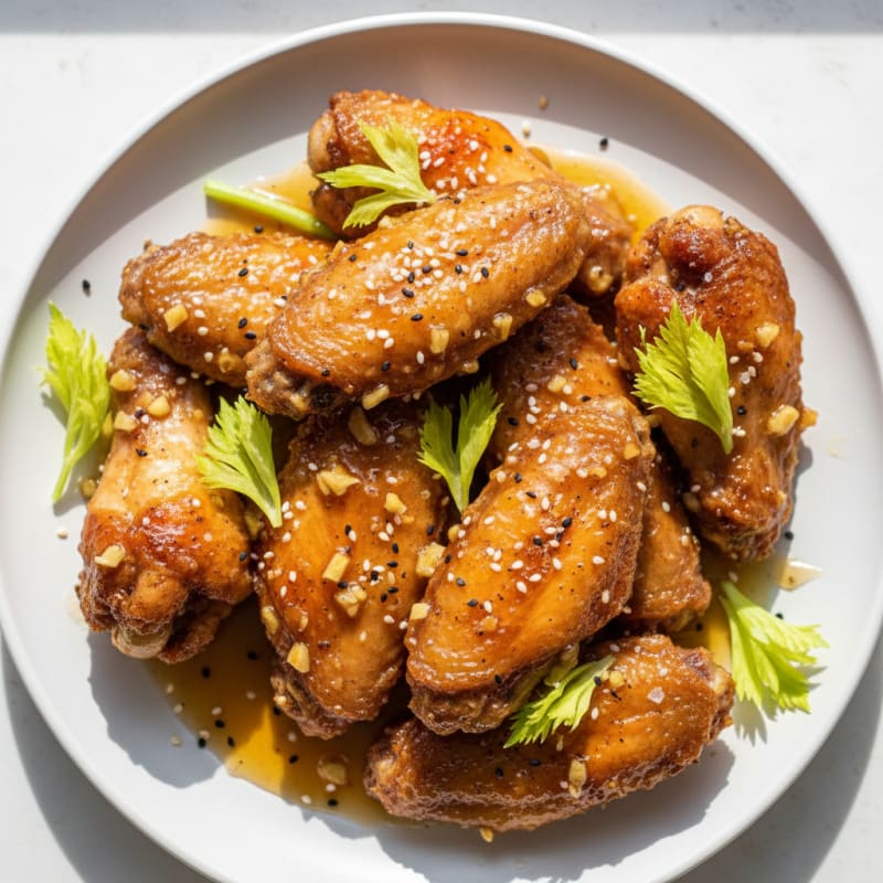 Crispy Honey-Glazed Chicken Wings