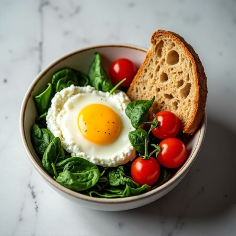 Protein-Packed Spinach and Egg White Breakfast Bowl
