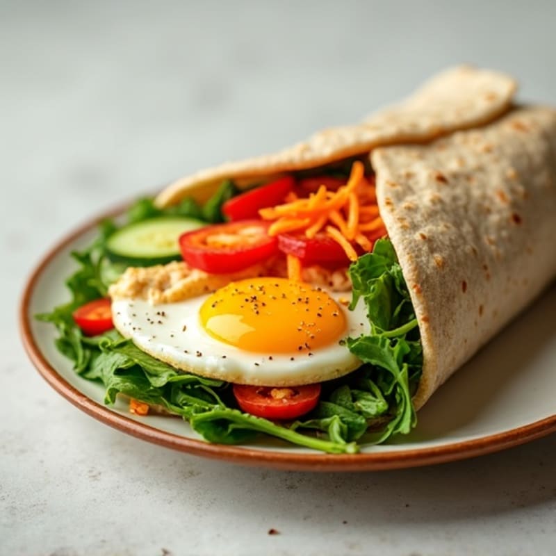 Fresh Veggie Hummus Wrap