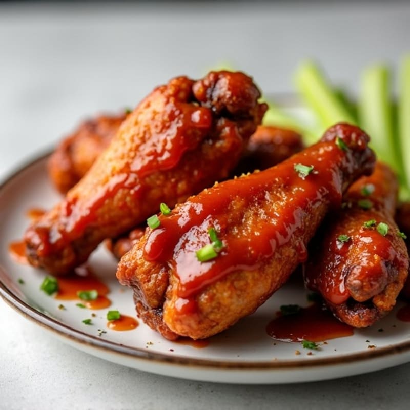 Crispy Baked Spicy BBQ Chicken Wings
