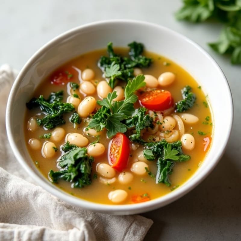 Creamy Tuscan Kale and White Bean Soup