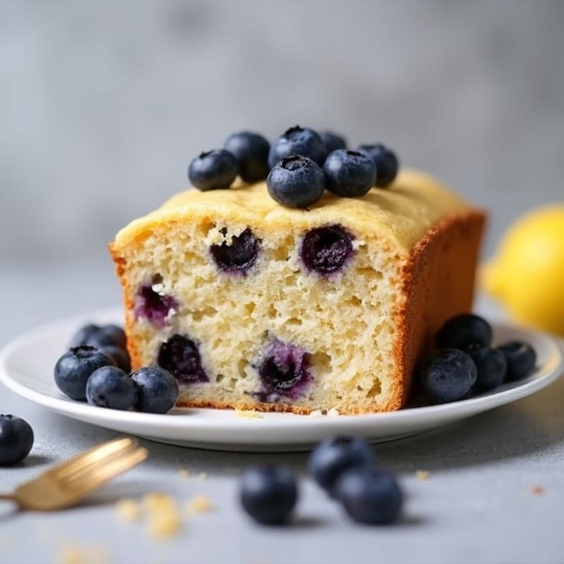 Healthy Lemon Blueberry Loaf Cake