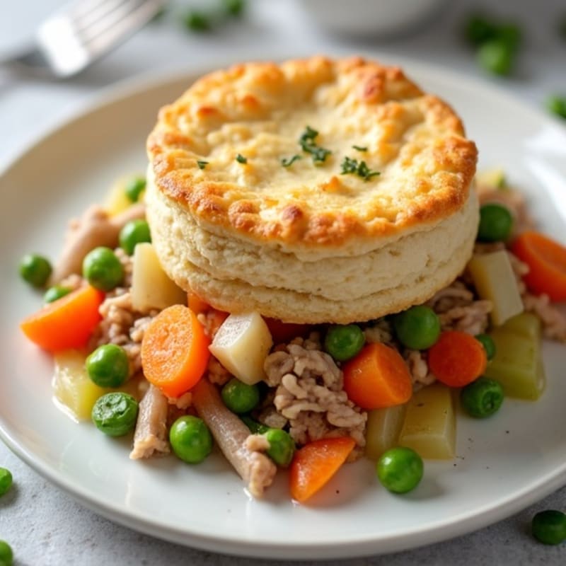 Healthy Turkey Pot Pie with Veggies