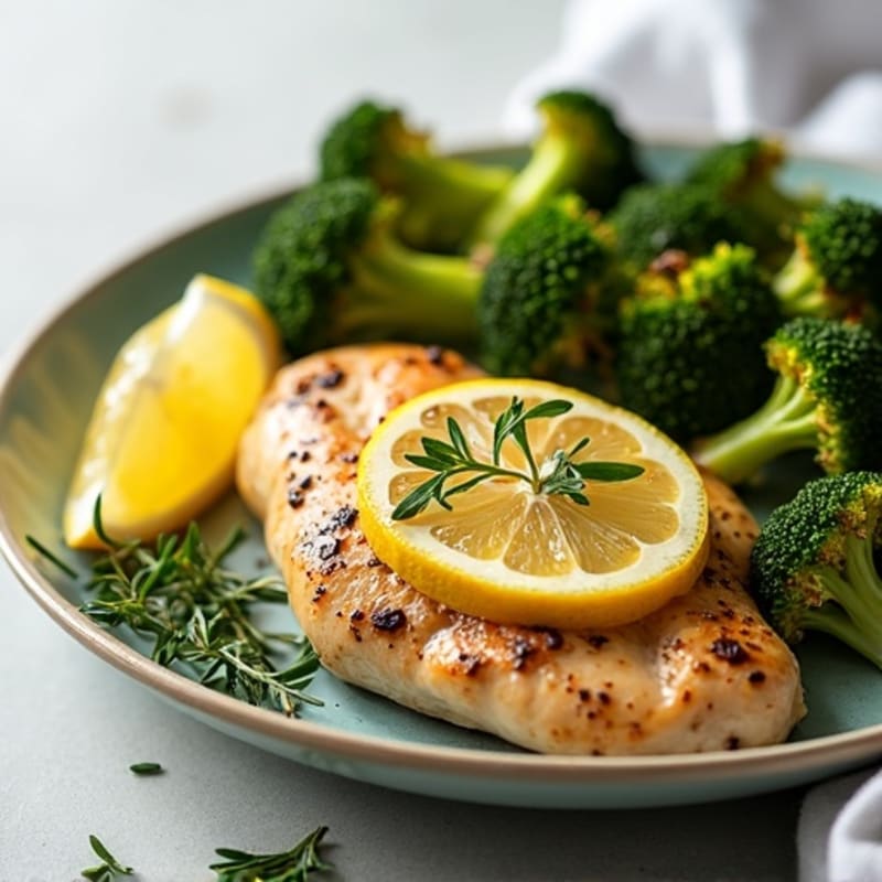 Sheet Pan Lemon Herb Chicken and Roasted Broccoli