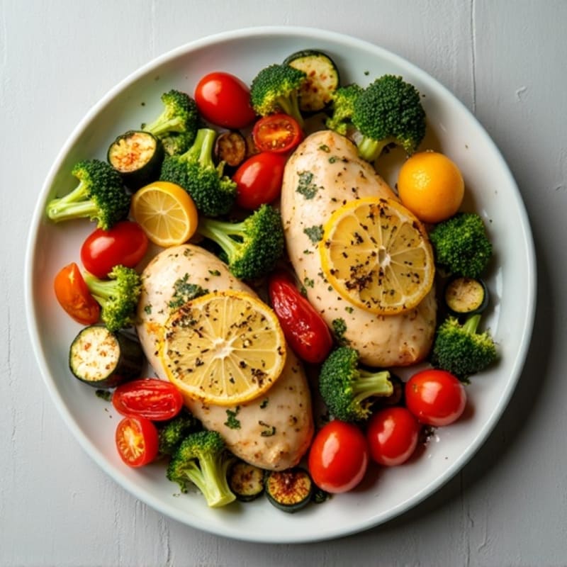 Sheet Pan Lemon Herb Chicken and Roasted Vegetables