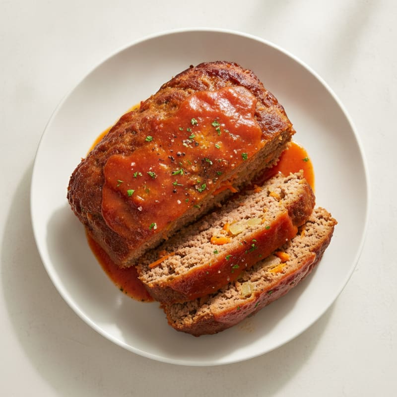 Classic Homestyle Meatloaf with Tomato Glaze