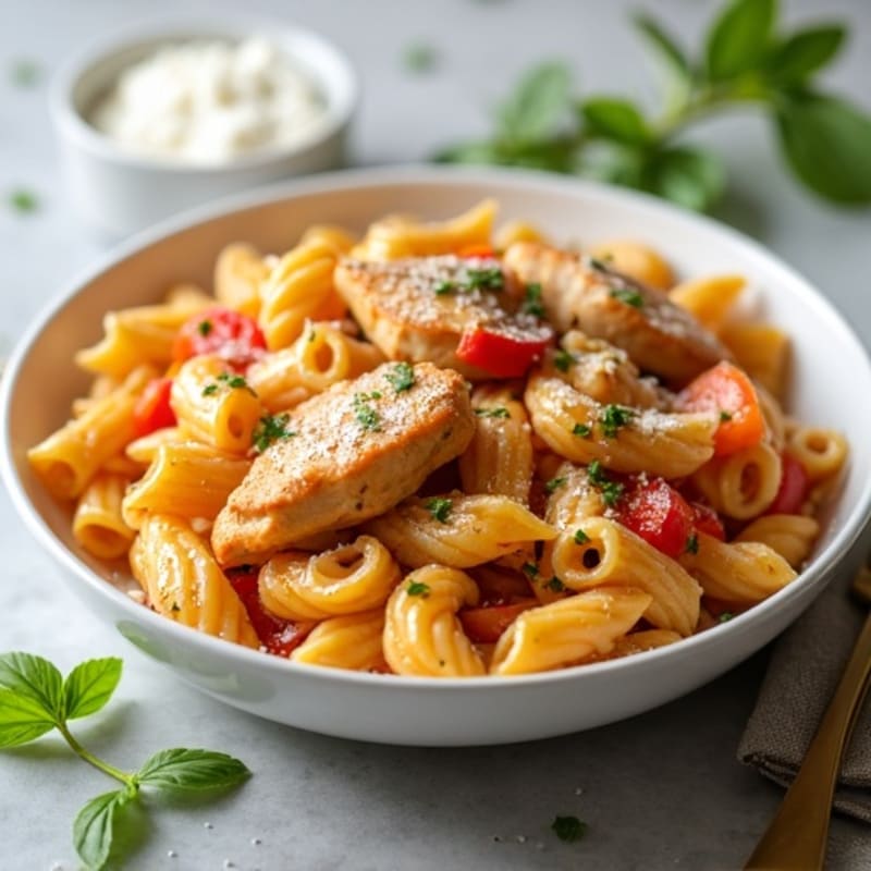 Creamy Cajun Chicken Pasta with Bell Peppers