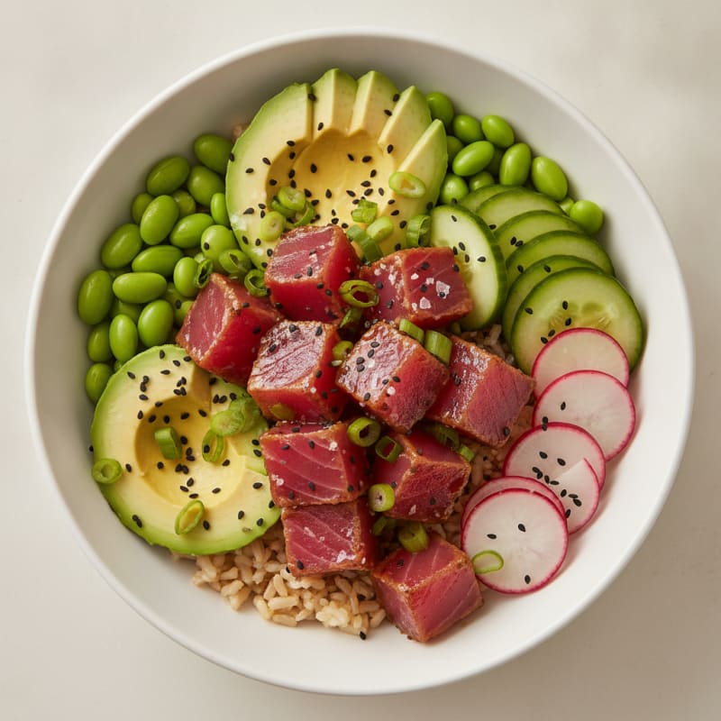 Hawaiian Ahi Tuna Poke Bowl