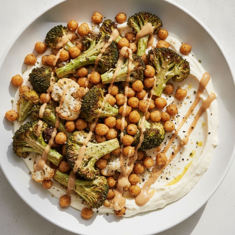 Roasted Vegetable and Chickpea Bowl