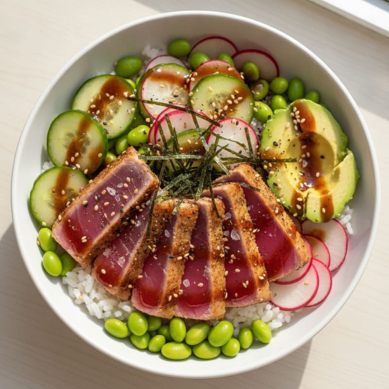 Seared Tuna Poke Bowl